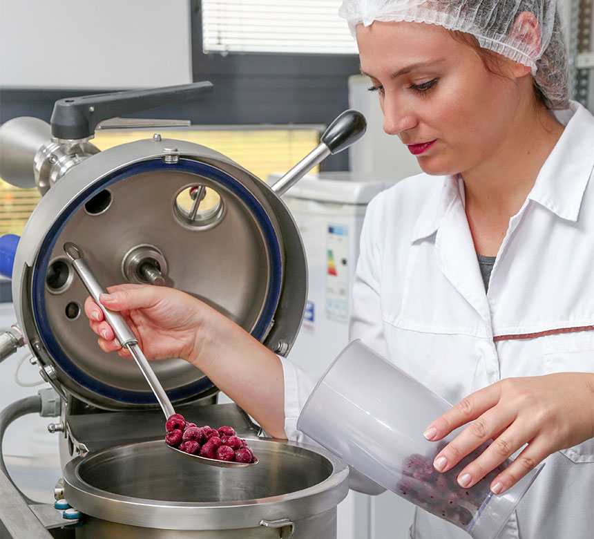 Production of fruit fillings, donut and pastry fillings, marmalades and cocoa-cream products for the bakery industry