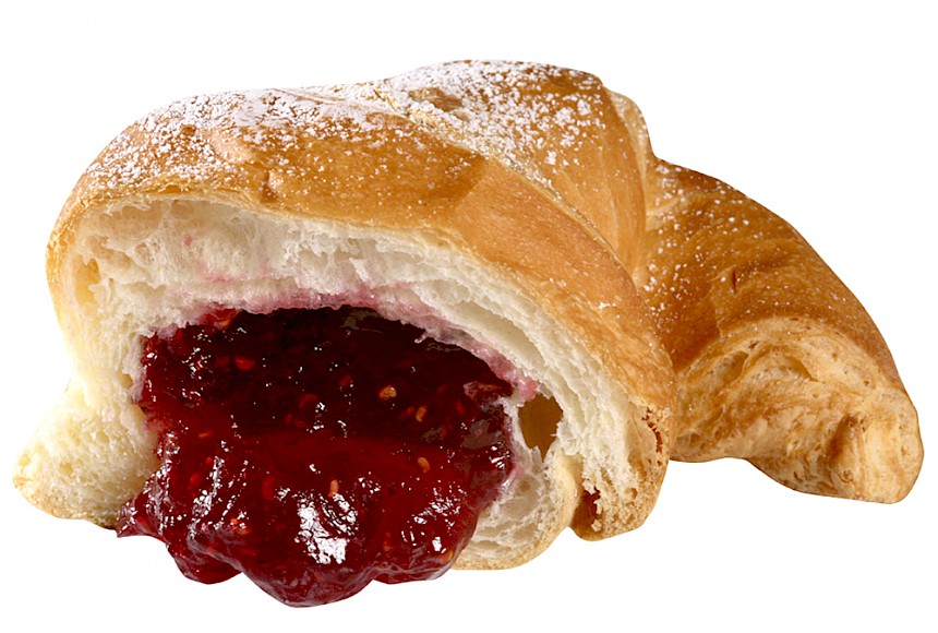Croissant s malinom | GLAZIR | sirovine i proizvodi za pekarstvo | recepti